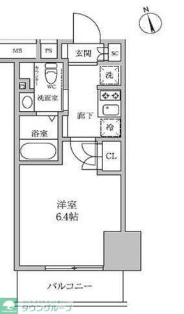 レジディア蒲田IVの物件間取画像